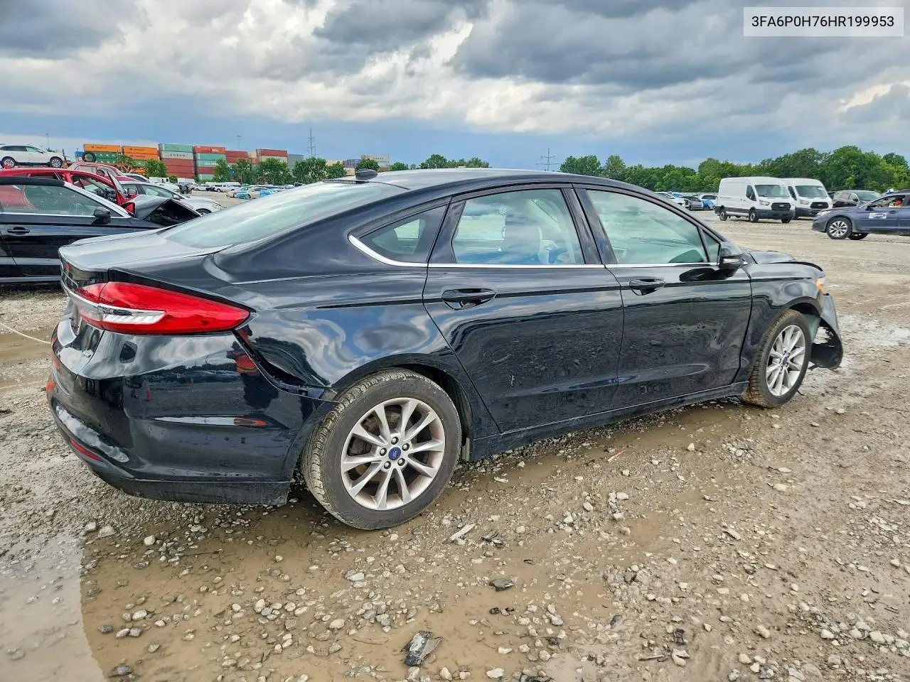 2017 Ford Fusion Se VIN: 3FA6P0H76HR199953 Lot: 61997186