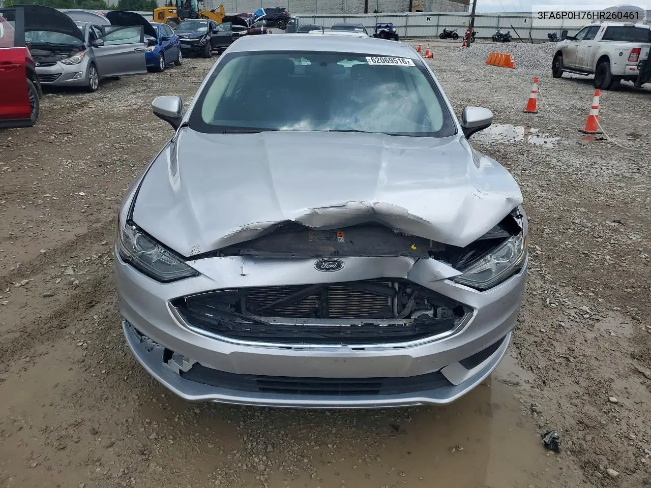2017 Ford Fusion Se VIN: 3FA6P0H76HR260461 Lot: 62069516