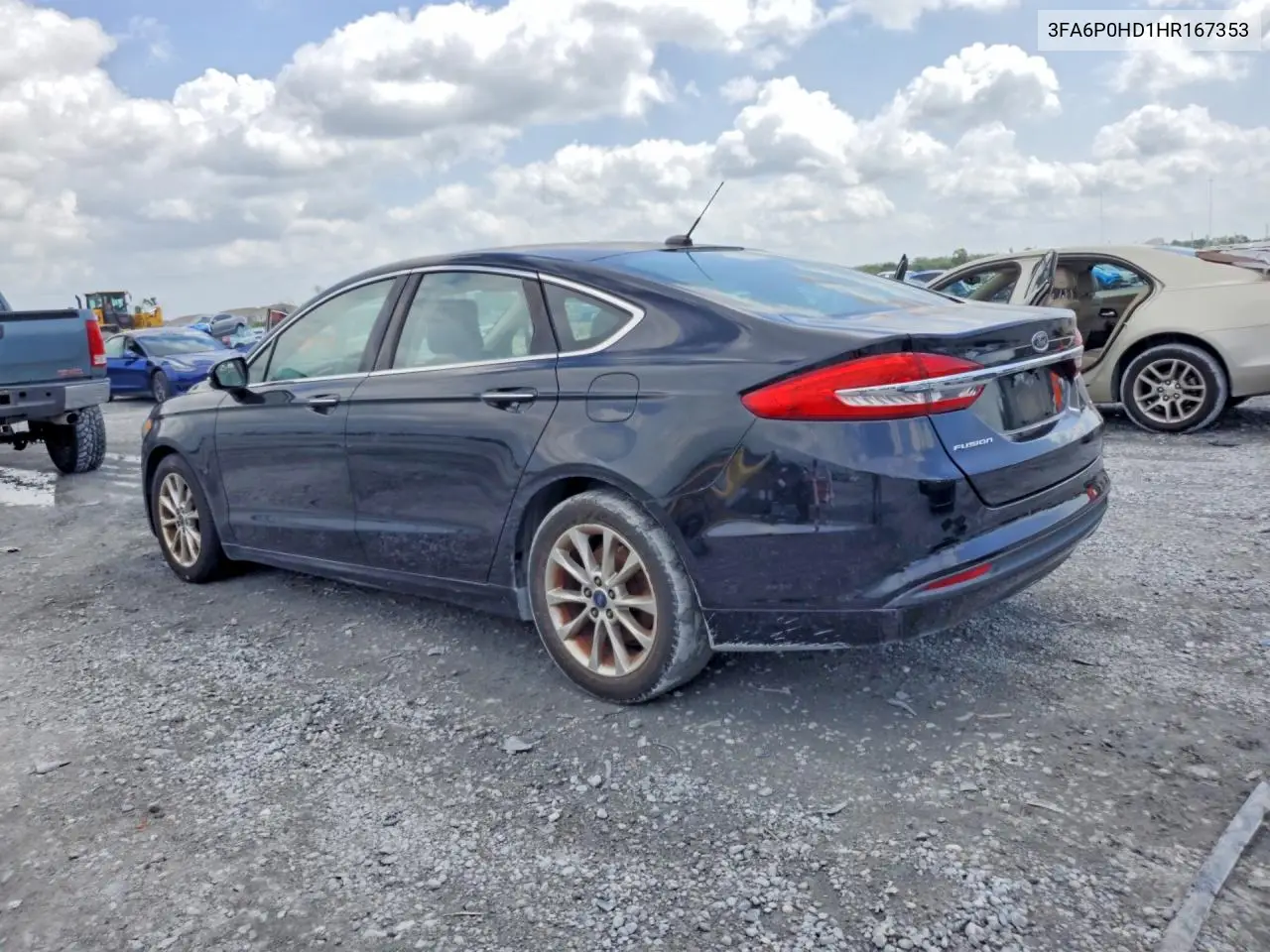 2017 Ford Fusion Se VIN: 3FA6P0HD1HR167353 Lot: 62156656