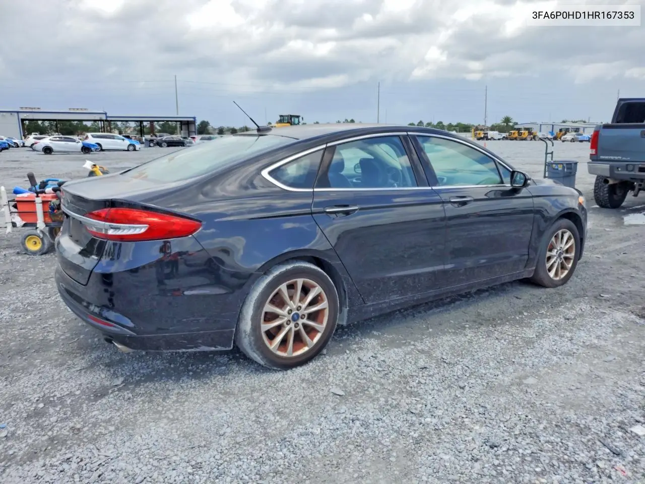 2017 Ford Fusion Se VIN: 3FA6P0HD1HR167353 Lot: 62156656