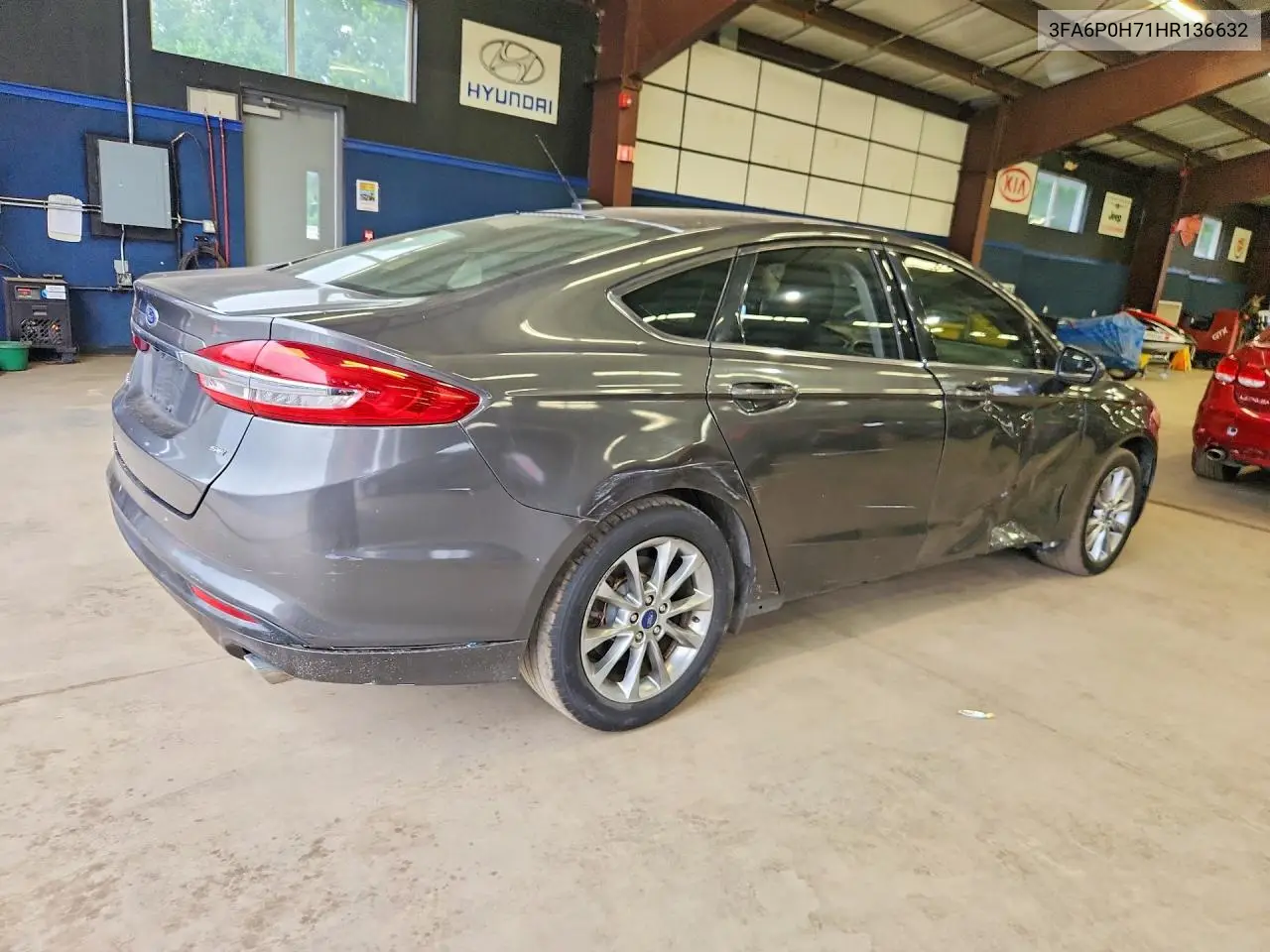 2017 Ford Fusion Se VIN: 3FA6P0H71HR136632 Lot: 62285186