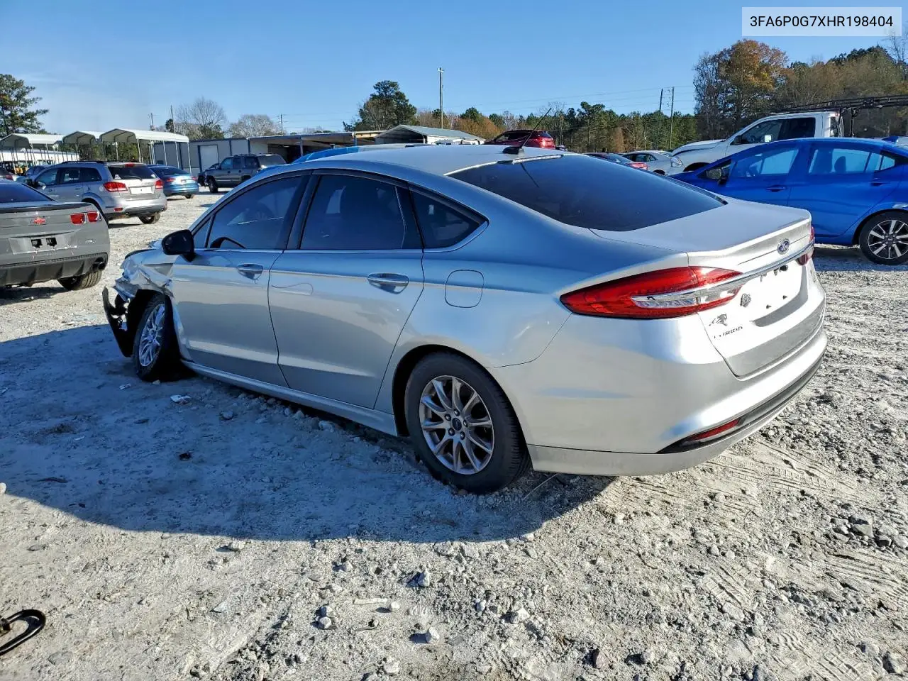 3FA6P0G7XHR198404 2017 Ford Fusion S