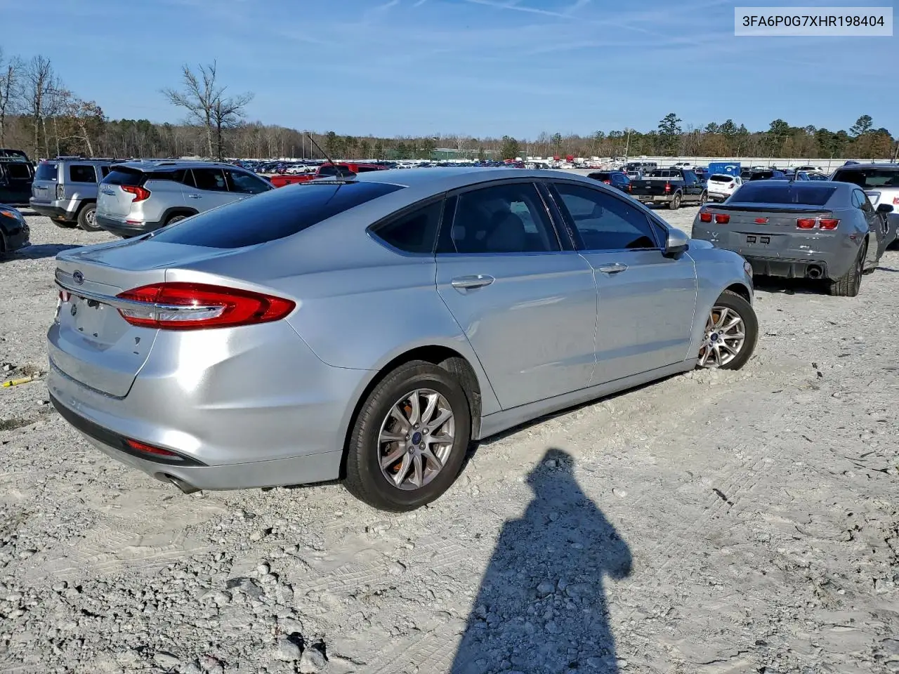 3FA6P0G7XHR198404 2017 Ford Fusion S