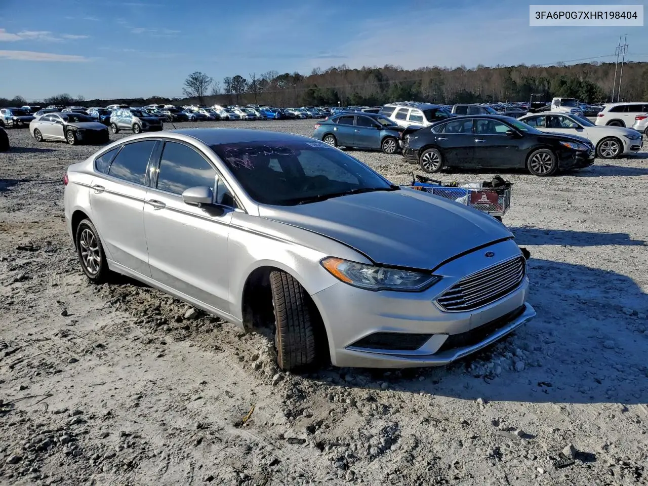 3FA6P0G7XHR198404 2017 Ford Fusion S