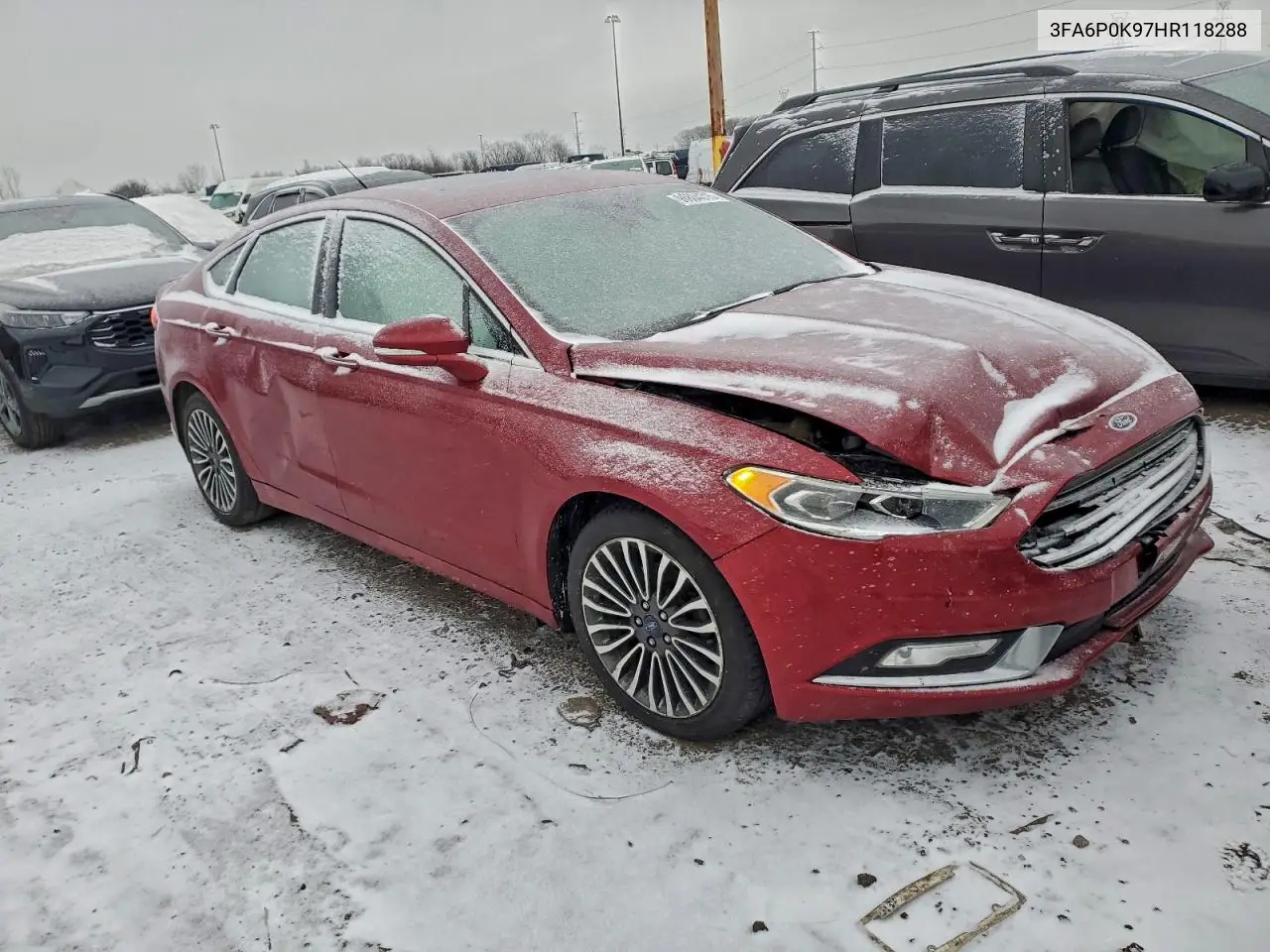 3FA6P0K97HR118288 2017 Ford Fusion Titanium