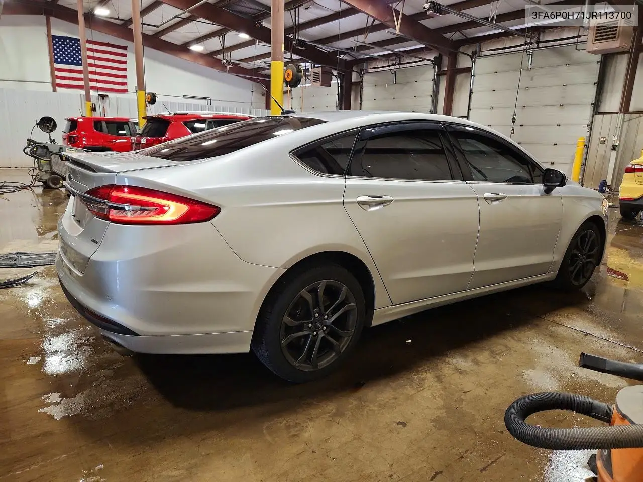 2018 Ford Fusion Se VIN: 3FA6P0H71JR113700 Lot: 57046436