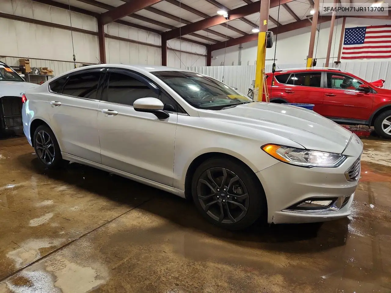2018 Ford Fusion Se VIN: 3FA6P0H71JR113700 Lot: 57046436