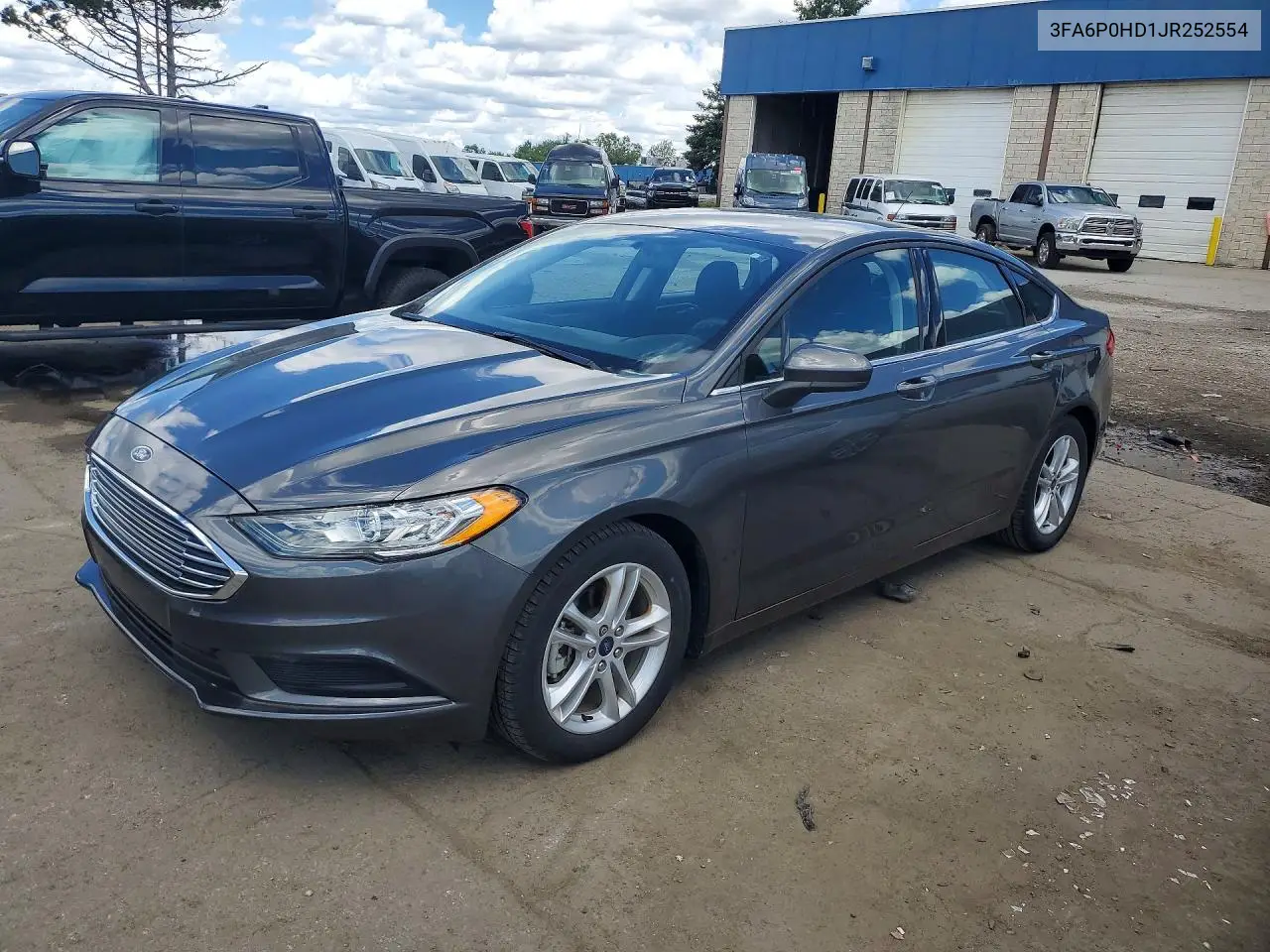 2018 Ford Fusion Se VIN: 3FA6P0HD1JR252554 Lot: 58087026