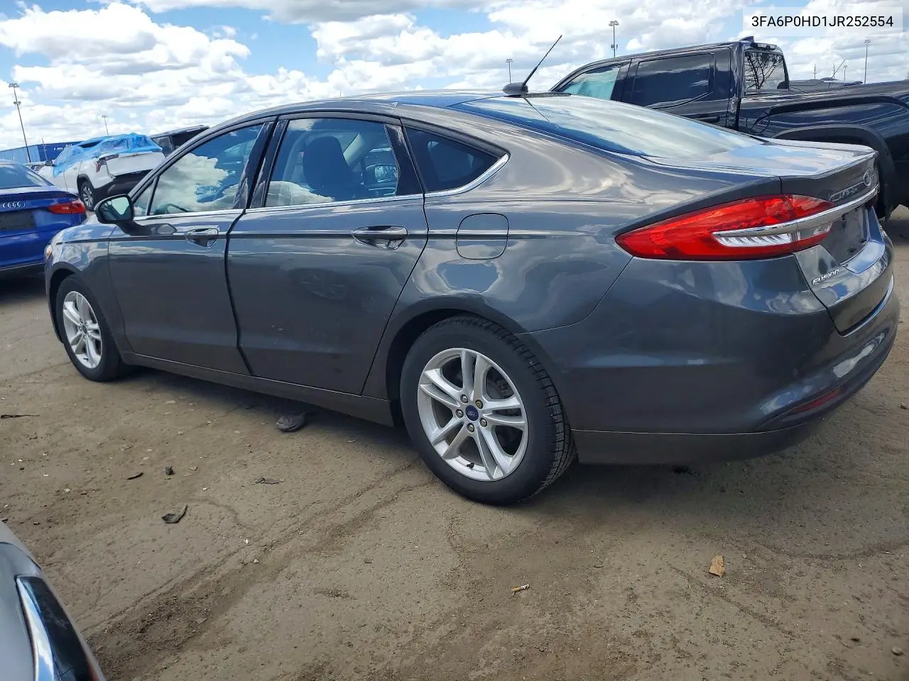 2018 Ford Fusion Se VIN: 3FA6P0HD1JR252554 Lot: 58087026