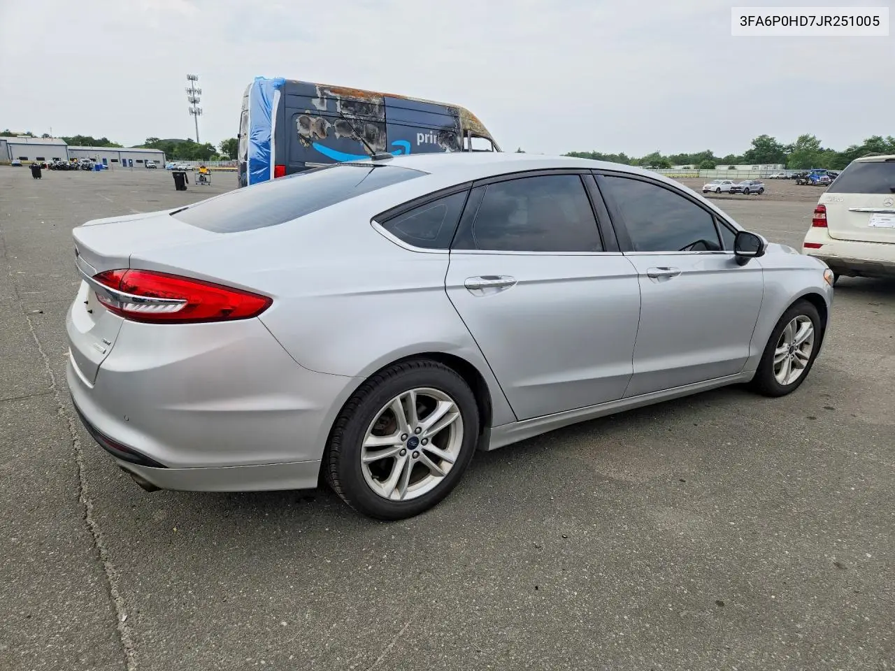 2018 Ford Fusion Se VIN: 3FA6P0HD7JR251005 Lot: 58408816