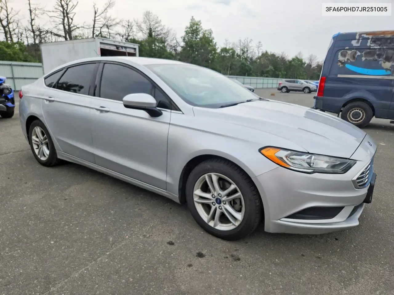 2018 Ford Fusion Se VIN: 3FA6P0HD7JR251005 Lot: 58408816