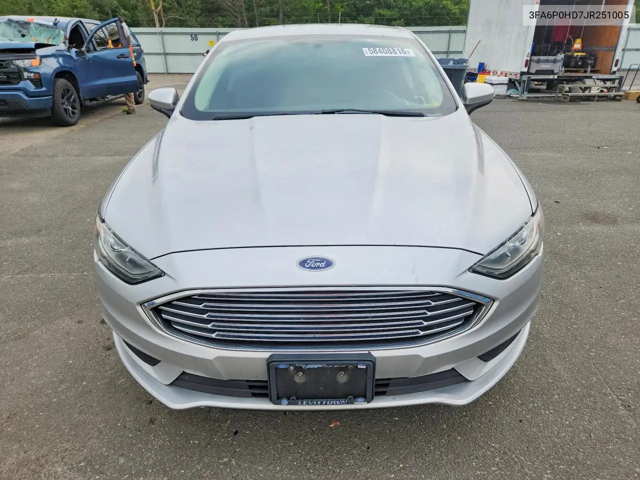 2018 Ford Fusion Se VIN: 3FA6P0HD7JR251005 Lot: 58408816