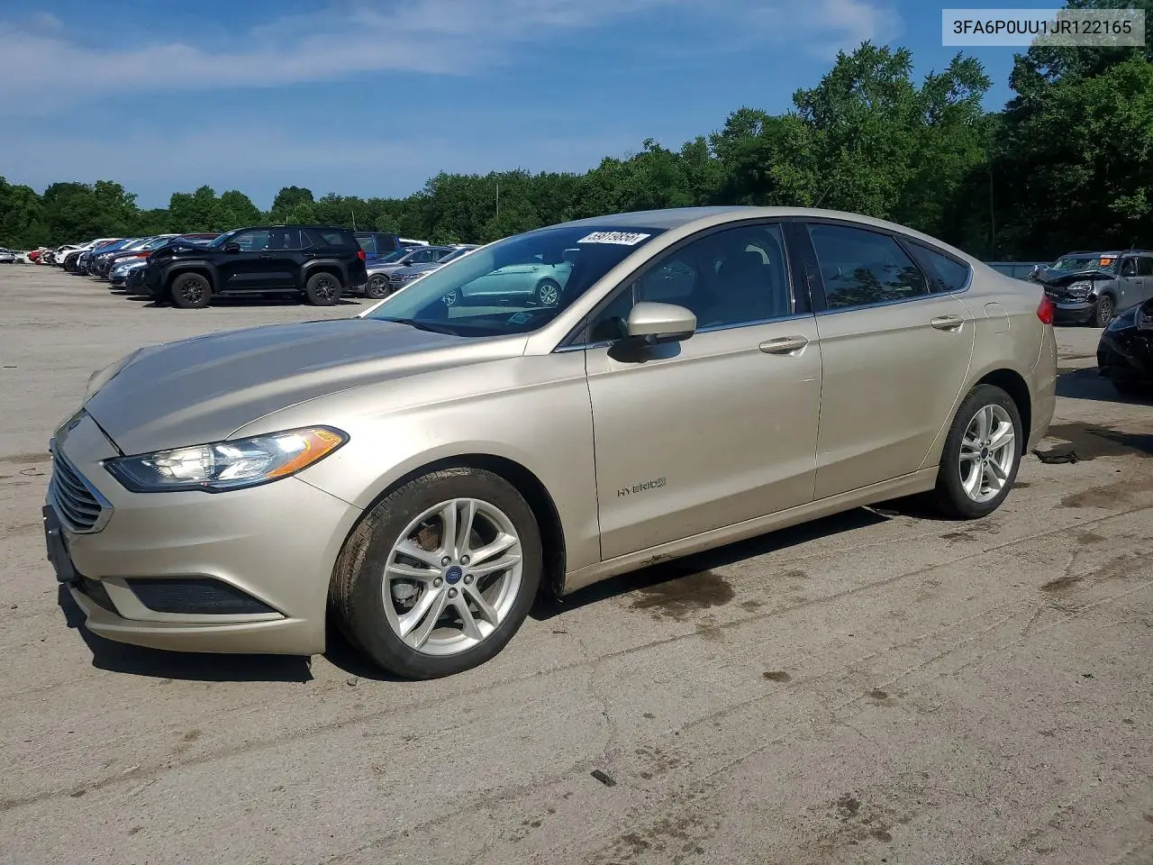 2018 Ford Fusion S Hybrid VIN: 3FA6P0UU1JR122165 Lot: 59019856