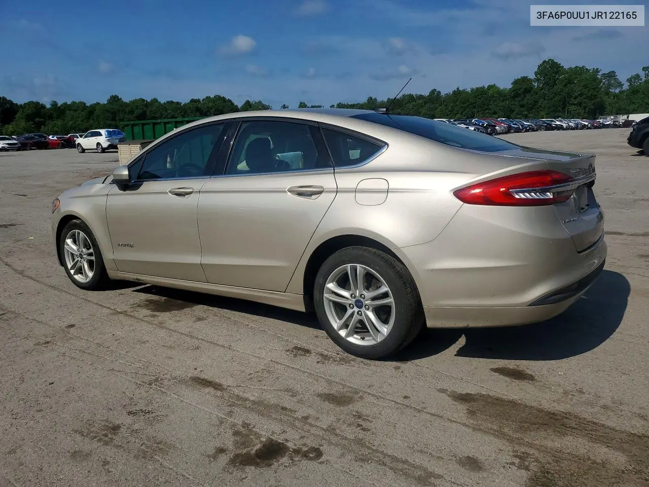2018 Ford Fusion S Hybrid VIN: 3FA6P0UU1JR122165 Lot: 59019856