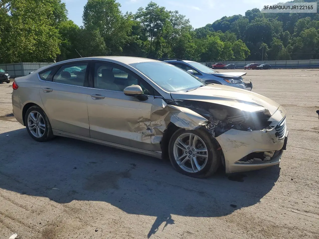 2018 Ford Fusion S Hybrid VIN: 3FA6P0UU1JR122165 Lot: 59019856