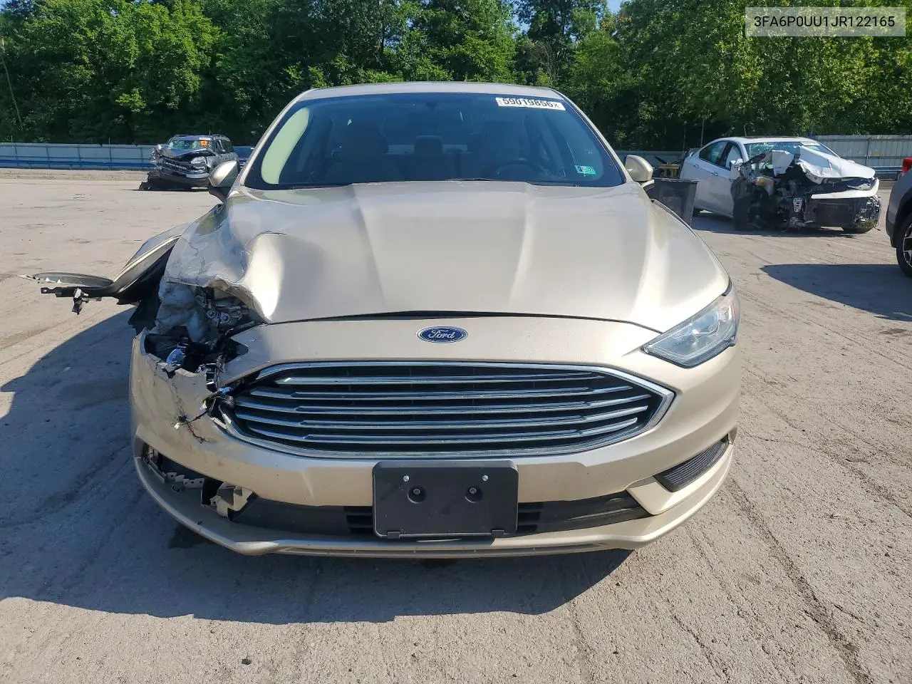 2018 Ford Fusion S Hybrid VIN: 3FA6P0UU1JR122165 Lot: 59019856