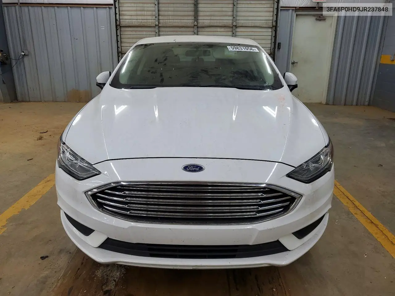 2018 Ford Fusion Se VIN: 3FA6P0HD9JR237848 Lot: 59831056