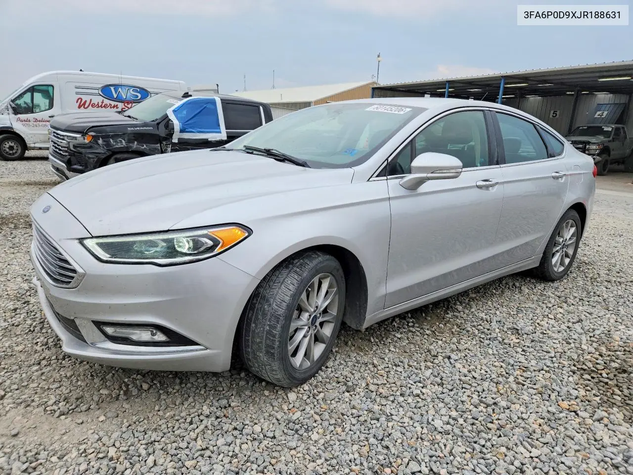 2018 Ford Fusion Titanium/Platinum VIN: 3FA6P0D9XJR188631 Lot: 60145206