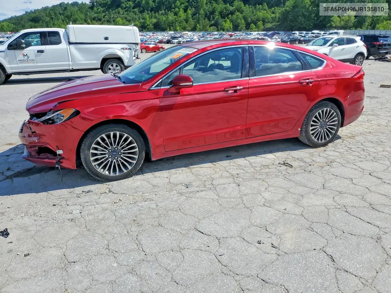 2018 Ford Fusion Se VIN: 3FA6P0H96JR135810 Lot: 60550906