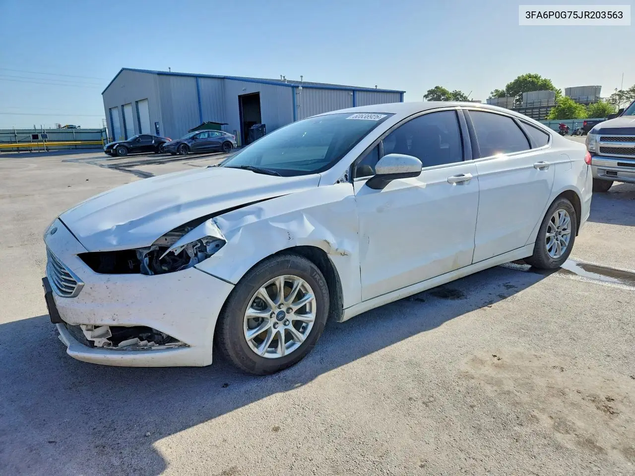 2018 Ford Fusion S VIN: 3FA6P0G75JR203563 Lot: 60638926