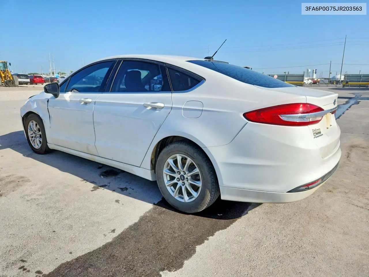 2018 Ford Fusion S VIN: 3FA6P0G75JR203563 Lot: 60638926