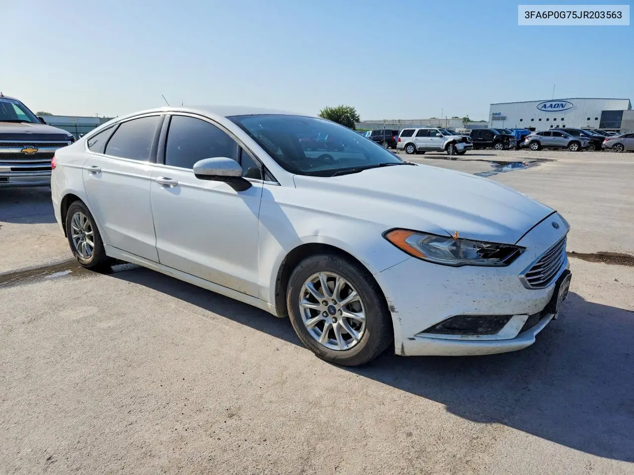 2018 Ford Fusion S VIN: 3FA6P0G75JR203563 Lot: 60638926