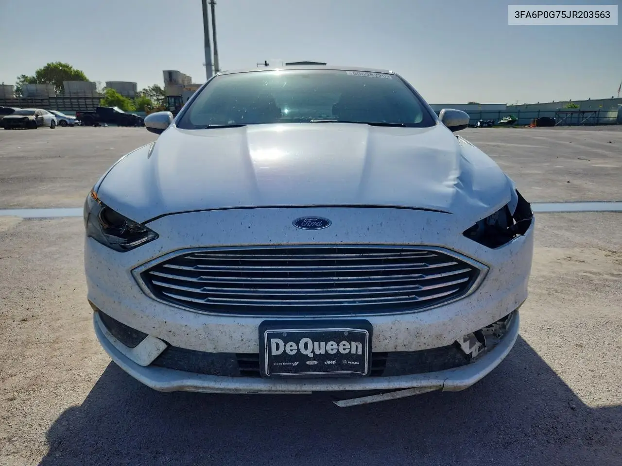 2018 Ford Fusion S VIN: 3FA6P0G75JR203563 Lot: 60638926