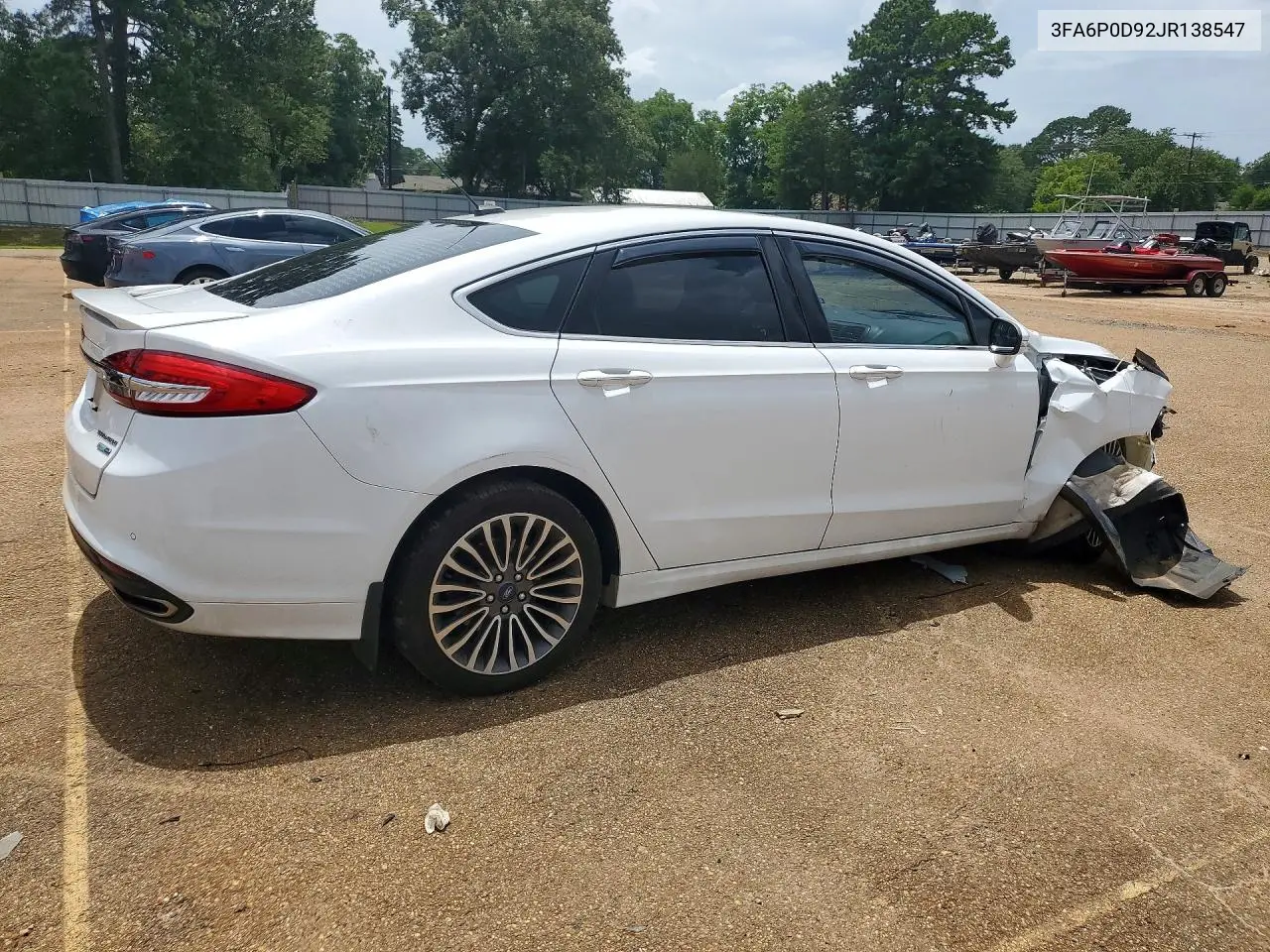 2018 Ford Fusion Titanium/Platinum VIN: 3FA6P0D92JR138547 Lot: 60891706