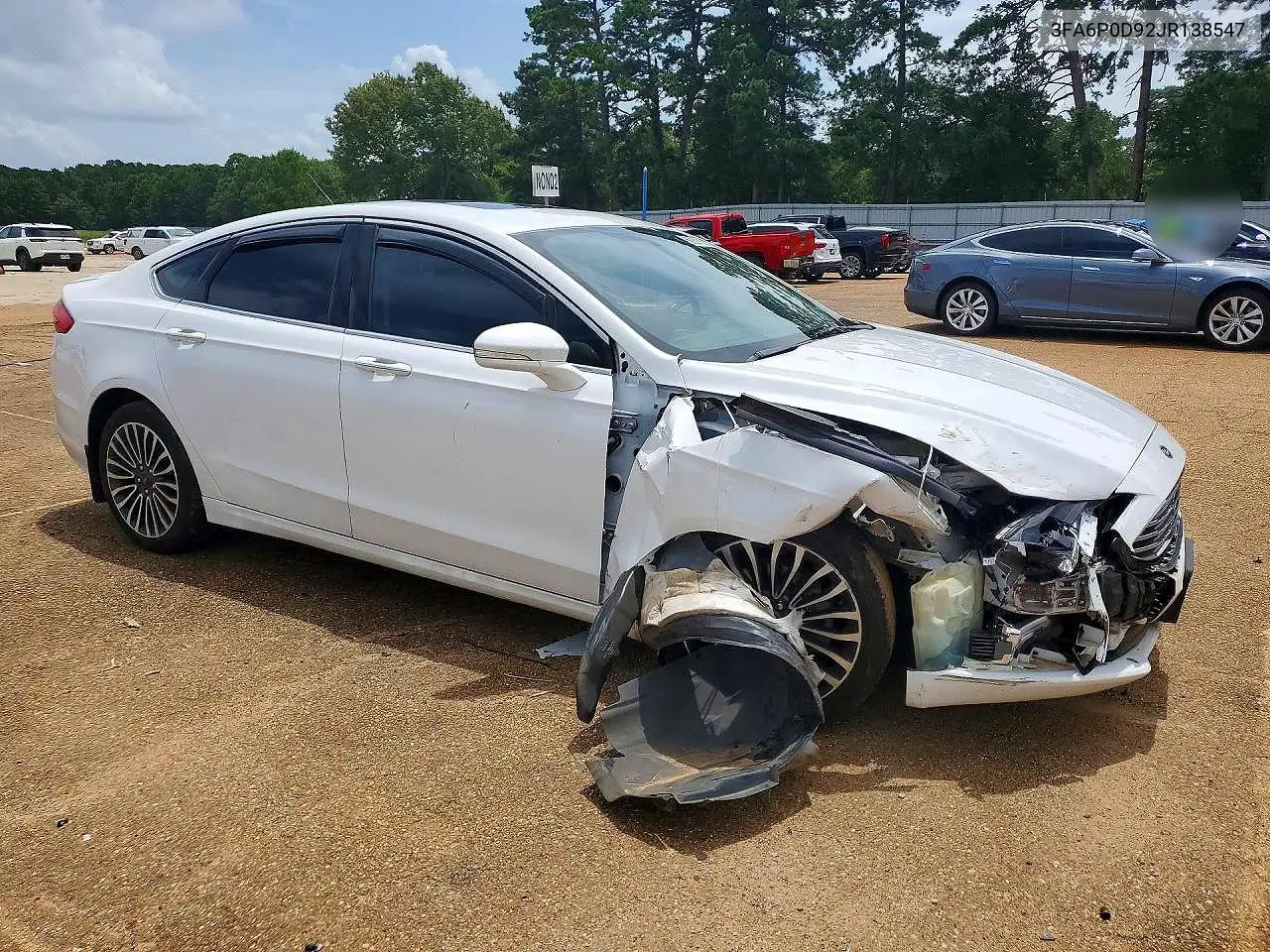2018 Ford Fusion Titanium/Platinum VIN: 3FA6P0D92JR138547 Lot: 60891706