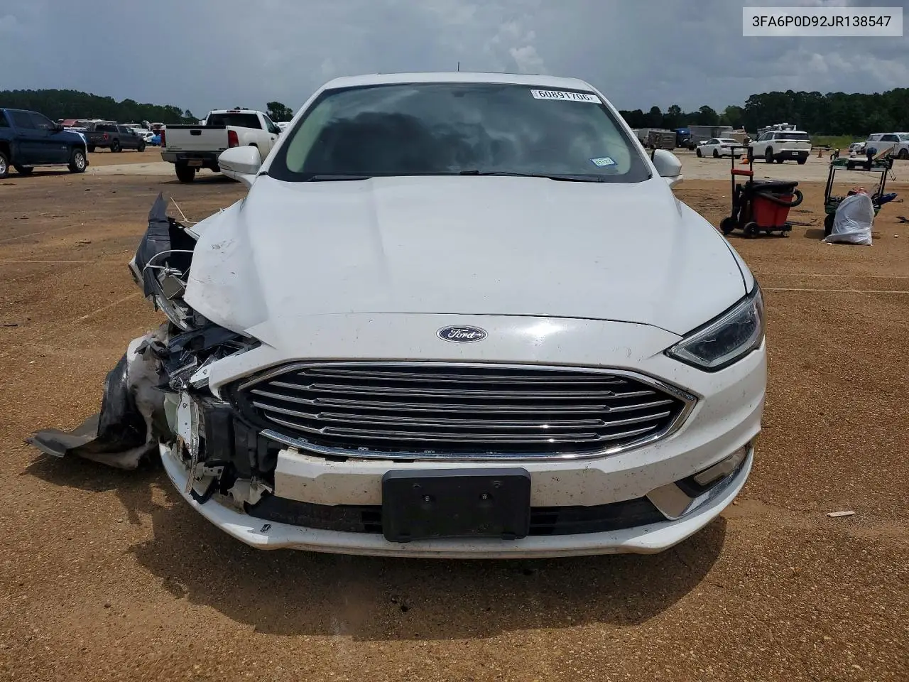 2018 Ford Fusion Titanium/Platinum VIN: 3FA6P0D92JR138547 Lot: 60891706