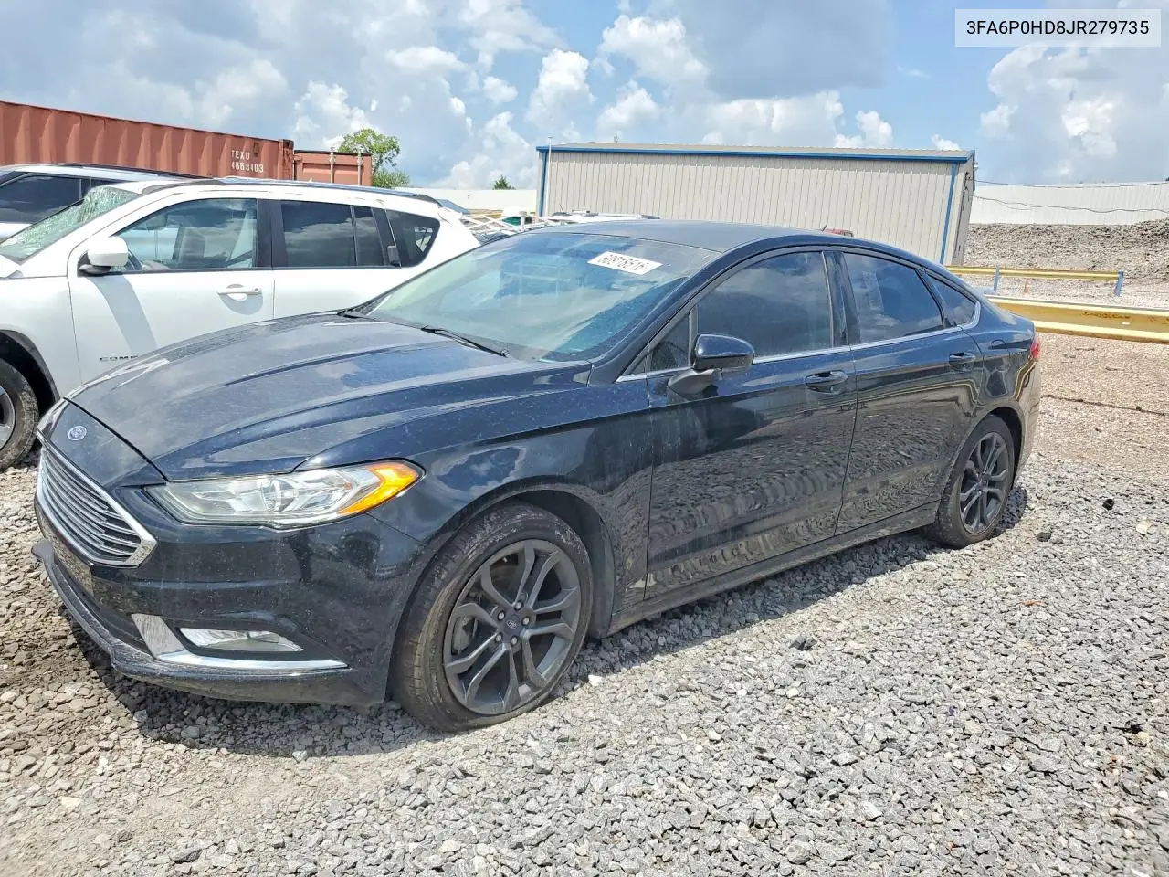 2018 Ford Fusion Se VIN: 3FA6P0HD8JR279735 Lot: 60918516