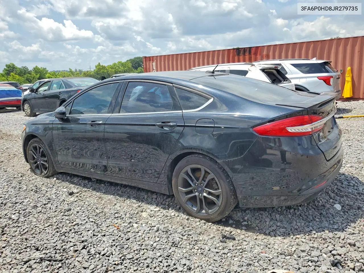 2018 Ford Fusion Se VIN: 3FA6P0HD8JR279735 Lot: 60918516