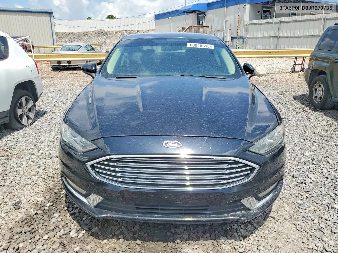 2018 Ford Fusion Se VIN: 3FA6P0HD8JR279735 Lot: 60918516