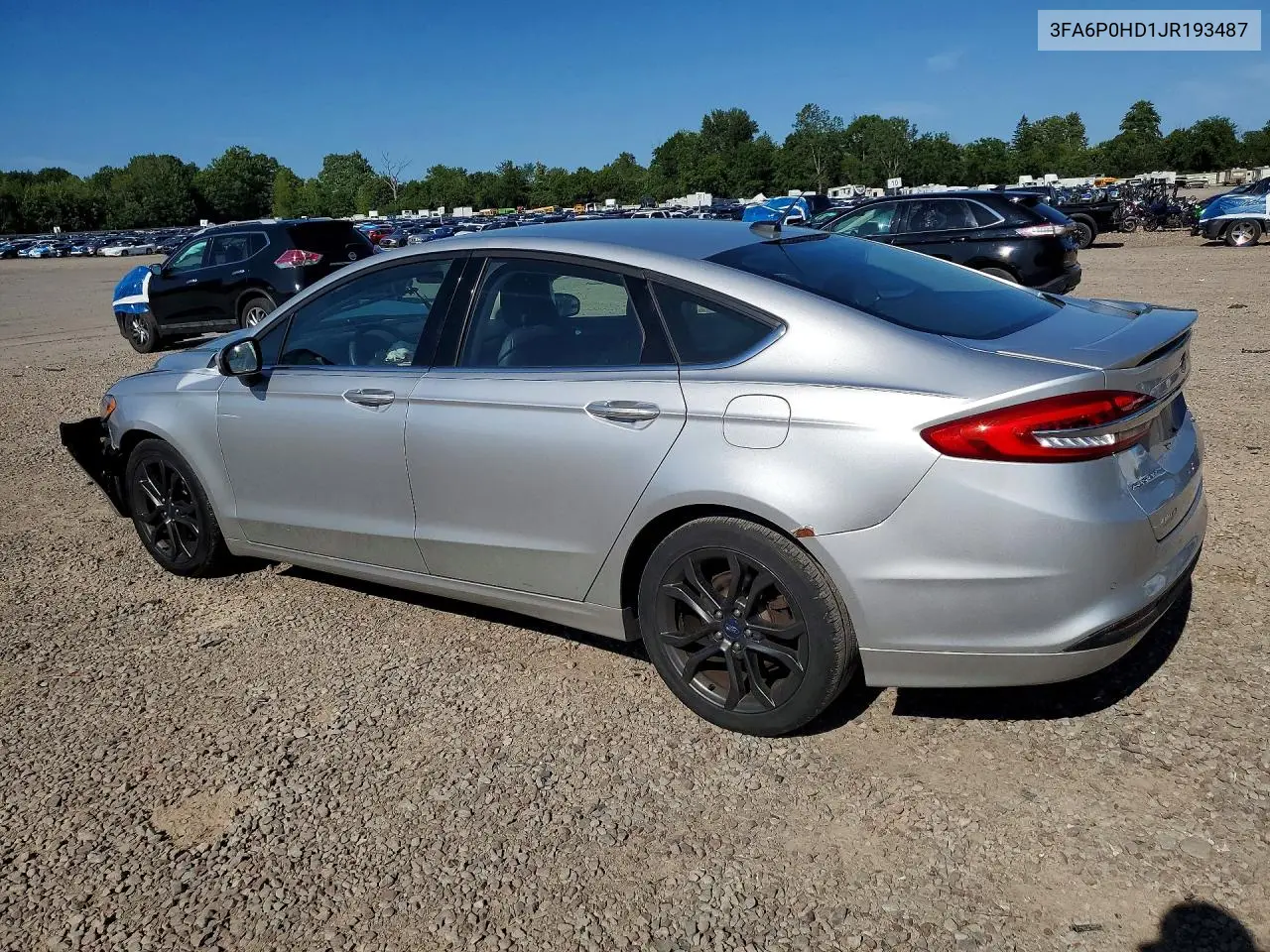 2018 Ford Fusion Se VIN: 3FA6P0HD1JR193487 Lot: 60954636