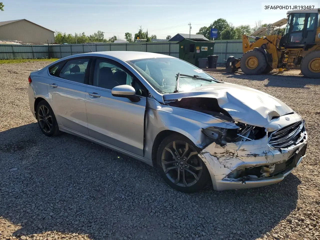 2018 Ford Fusion Se VIN: 3FA6P0HD1JR193487 Lot: 60954636