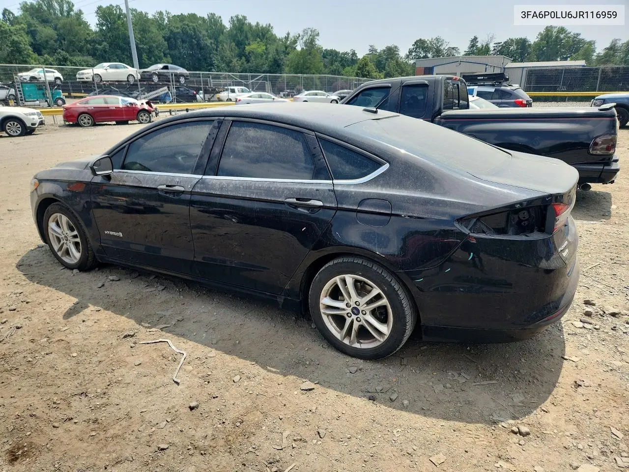 2018 Ford Fusion Se Hybrid VIN: 3FA6P0LU6JR116959 Lot: 61233886