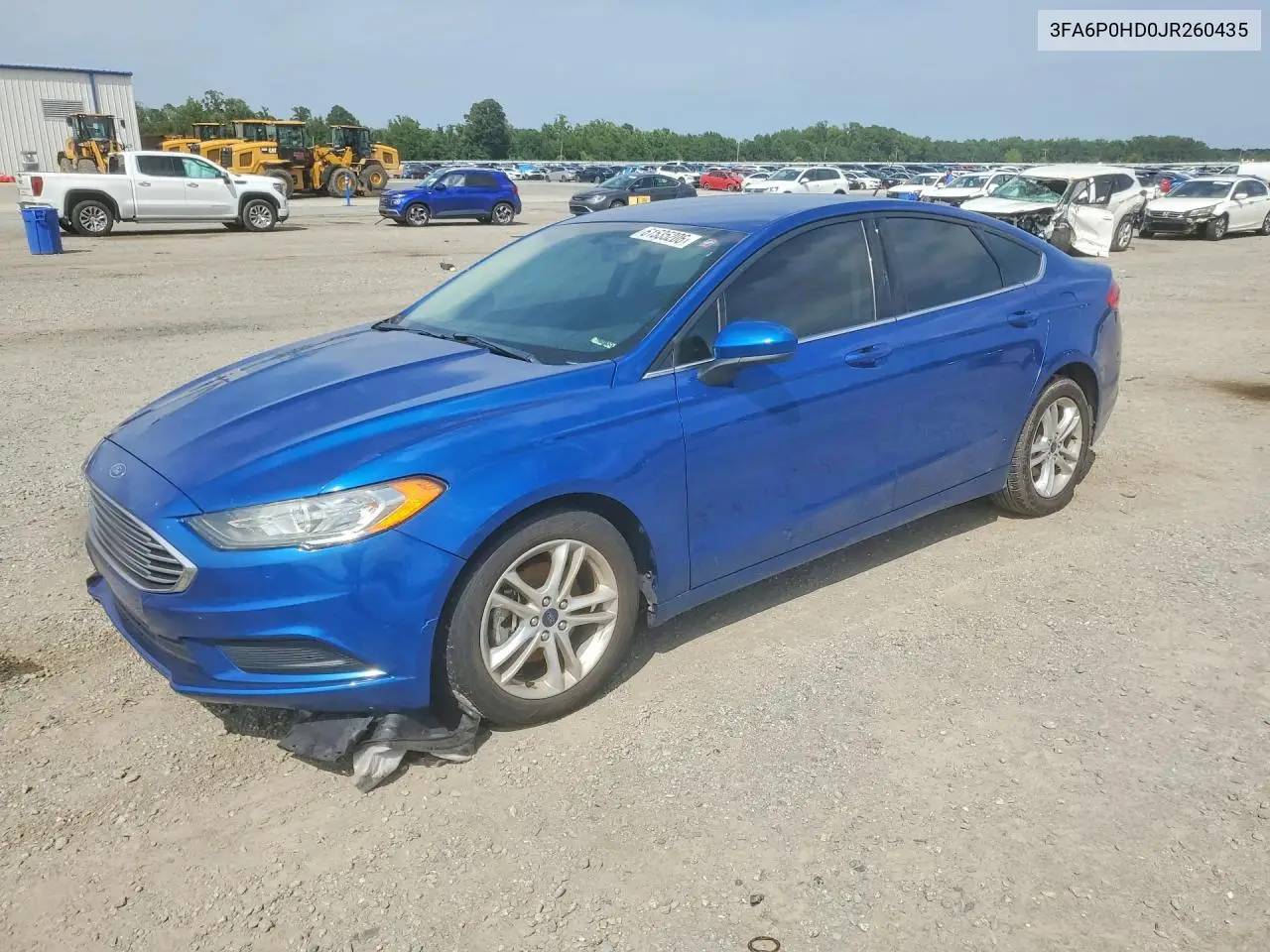 2018 Ford Fusion Se VIN: 3FA6P0HD0JR260435 Lot: 61535206