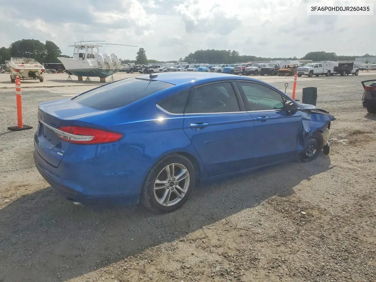 2018 Ford Fusion Se VIN: 3FA6P0HD0JR260435 Lot: 61535206
