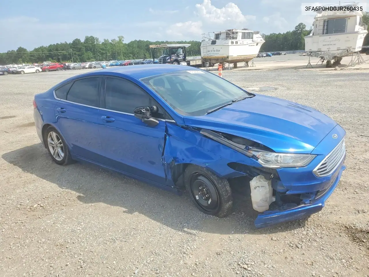 2018 Ford Fusion Se VIN: 3FA6P0HD0JR260435 Lot: 61535206