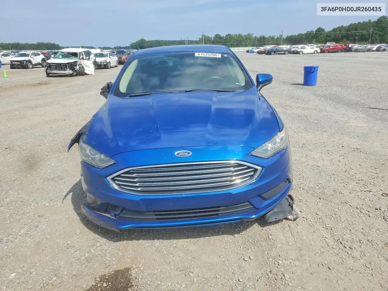 2018 Ford Fusion Se VIN: 3FA6P0HD0JR260435 Lot: 61535206
