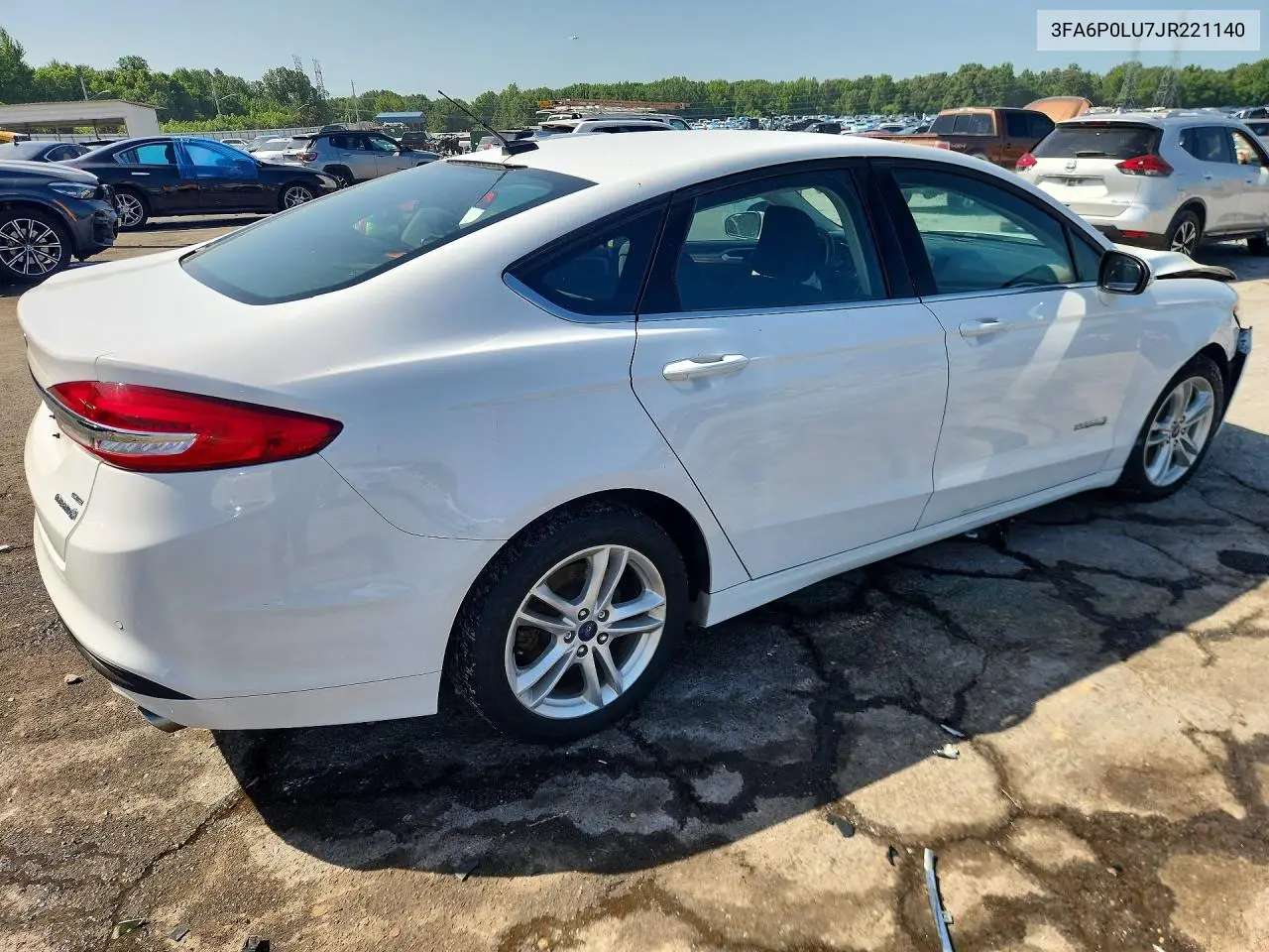 2018 Ford Fusion Se Hybrid VIN: 3FA6P0LU7JR221140 Lot: 61578446
