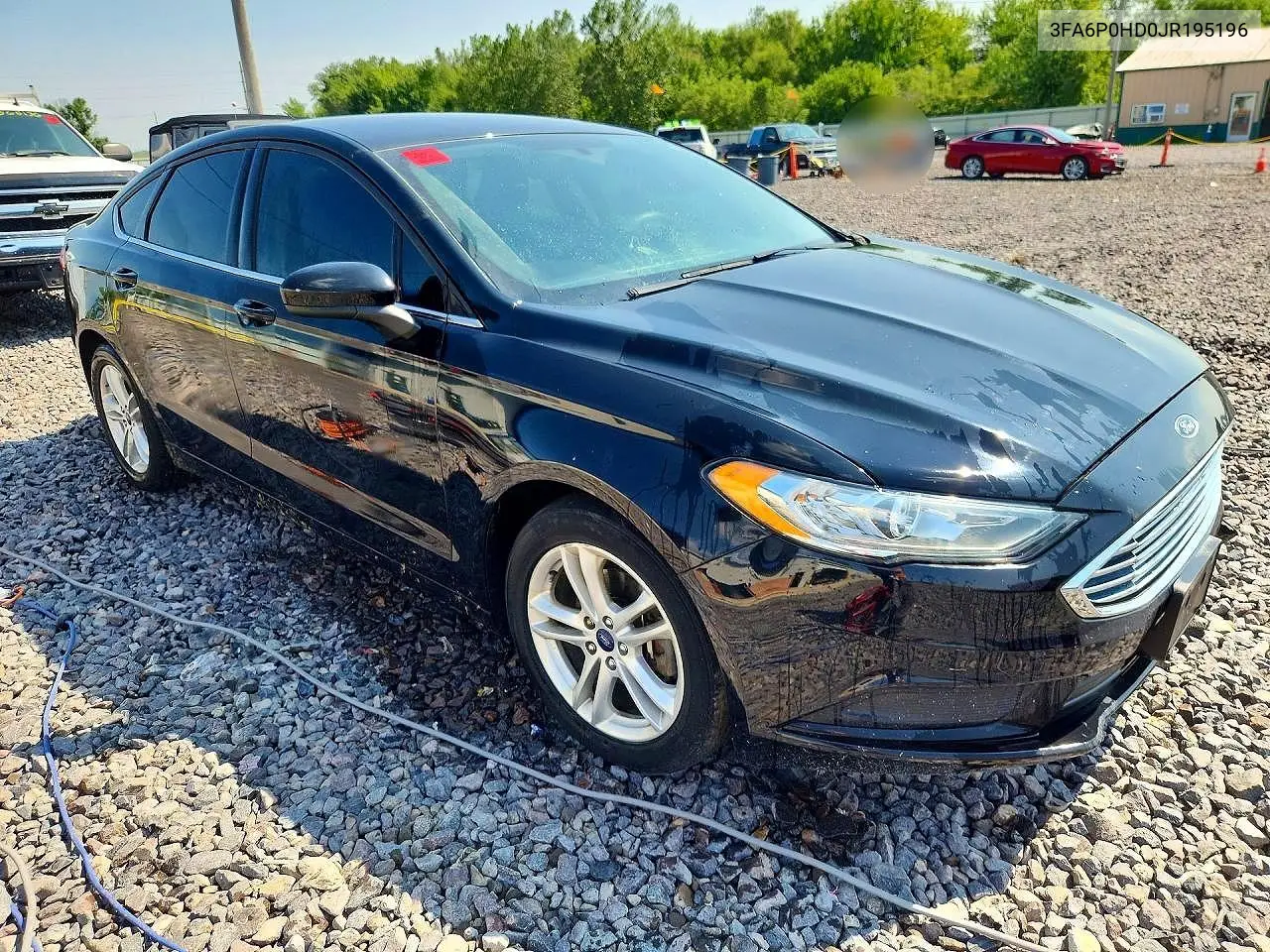 3FA6P0HD0JR195196 2018 Ford Fusion Se