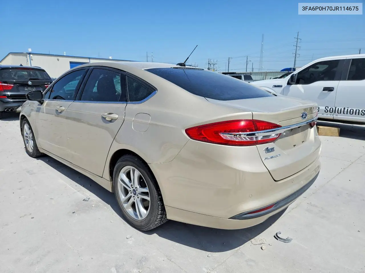2018 Ford Fusion Se VIN: 3FA6P0H70JR114675 Lot: 61769526