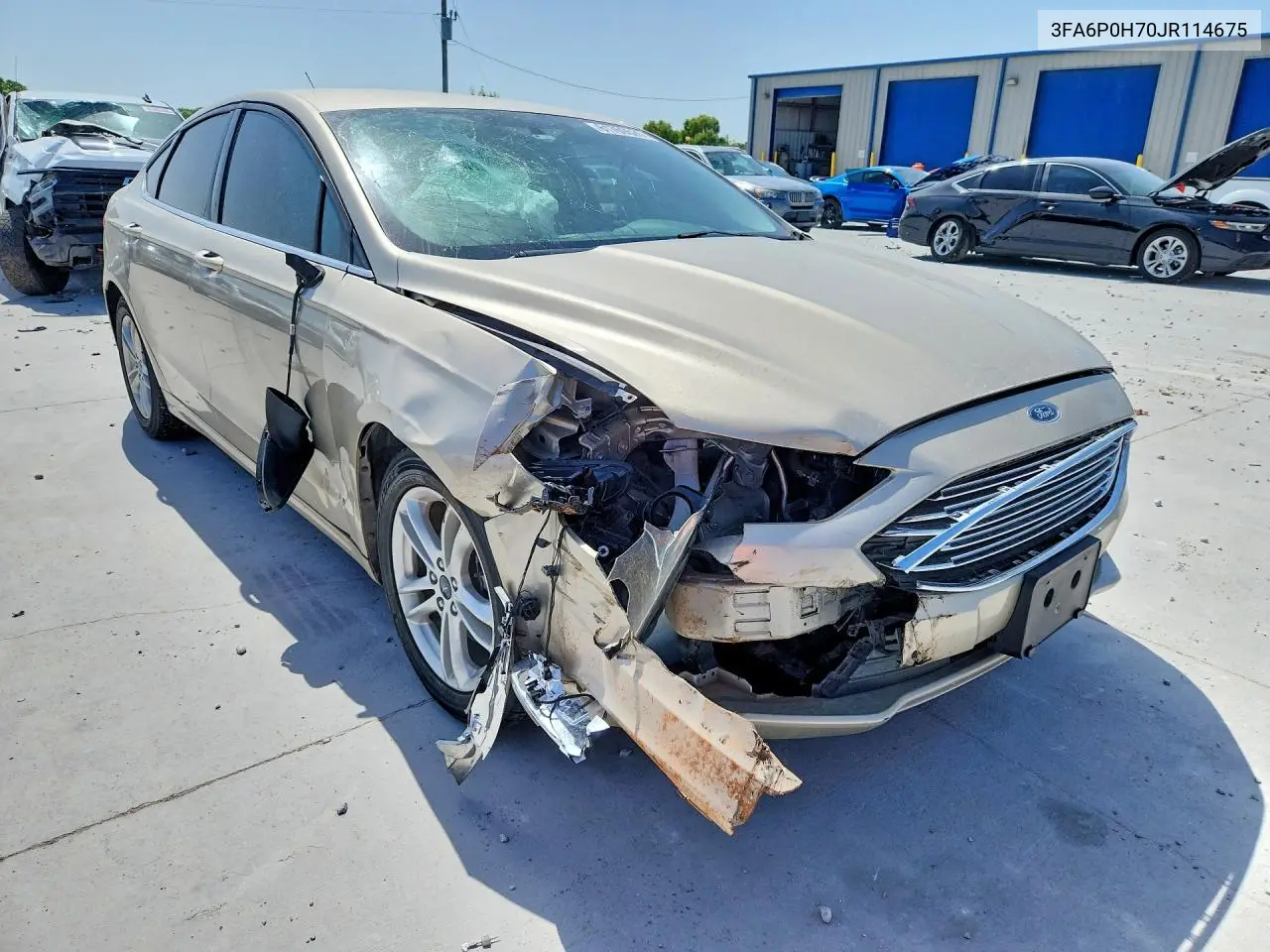 2018 Ford Fusion Se VIN: 3FA6P0H70JR114675 Lot: 61769526
