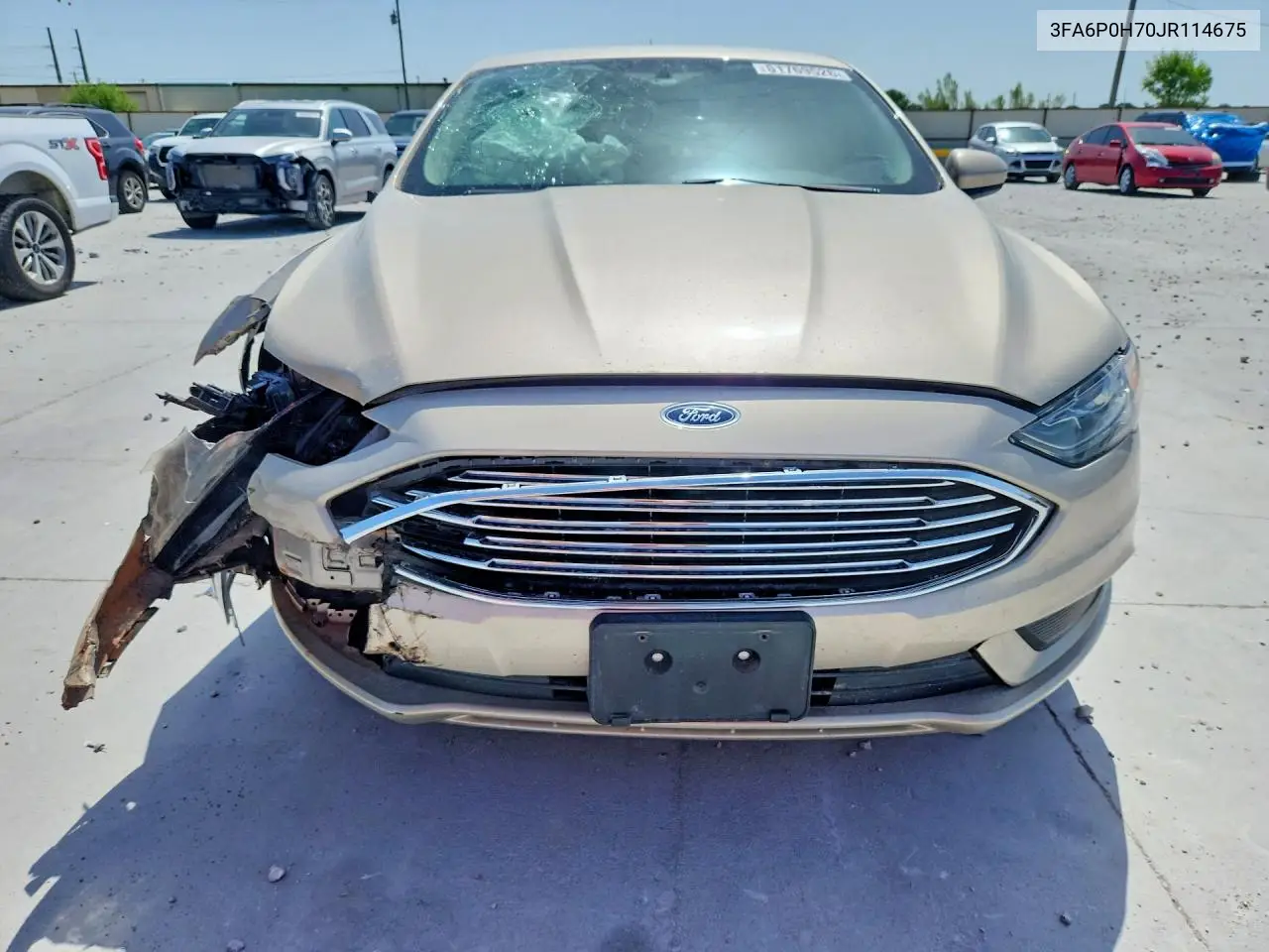 2018 Ford Fusion Se VIN: 3FA6P0H70JR114675 Lot: 61769526