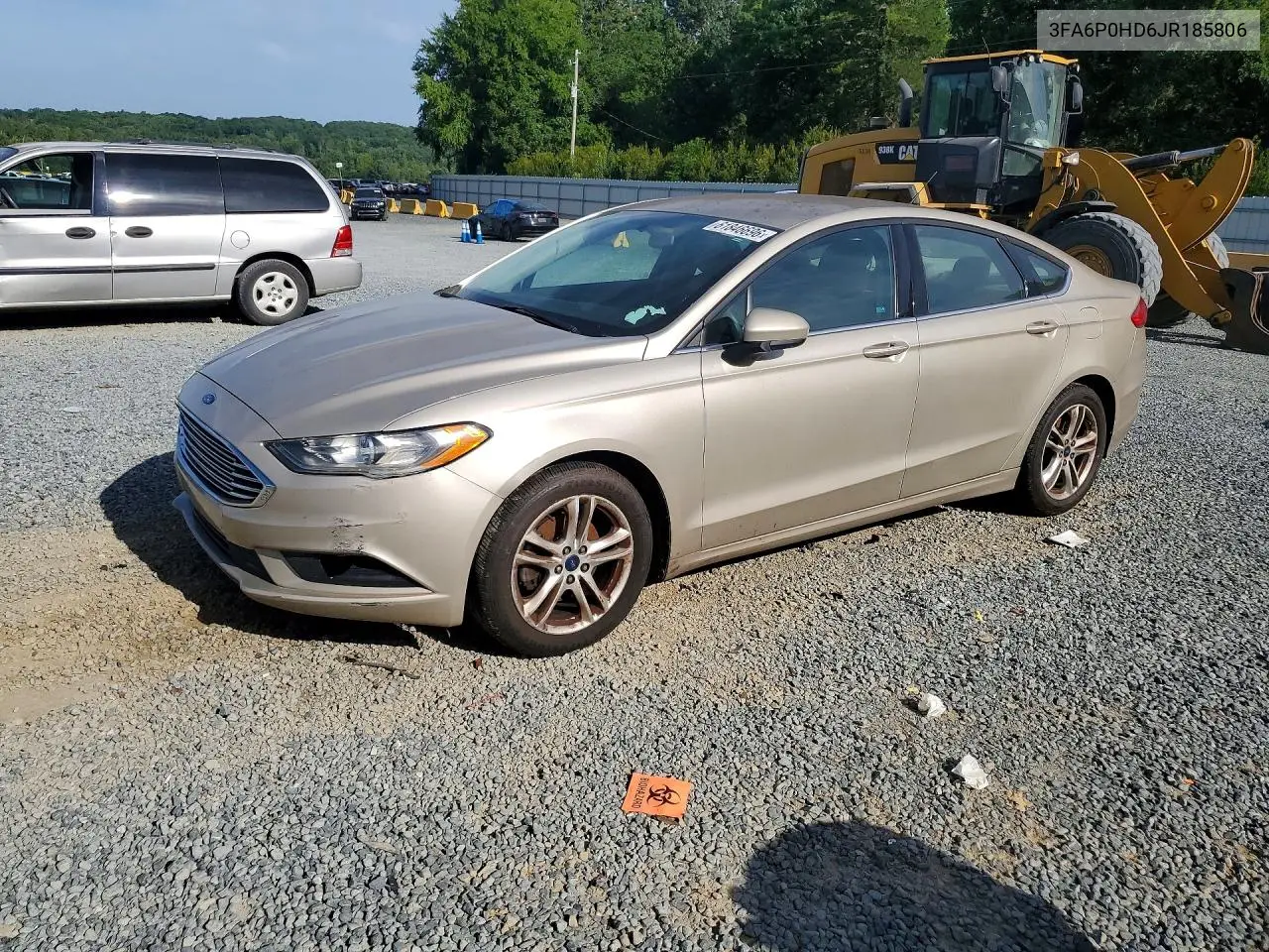 2018 Ford Fusion Se VIN: 3FA6P0HD6JR185806 Lot: 61846696