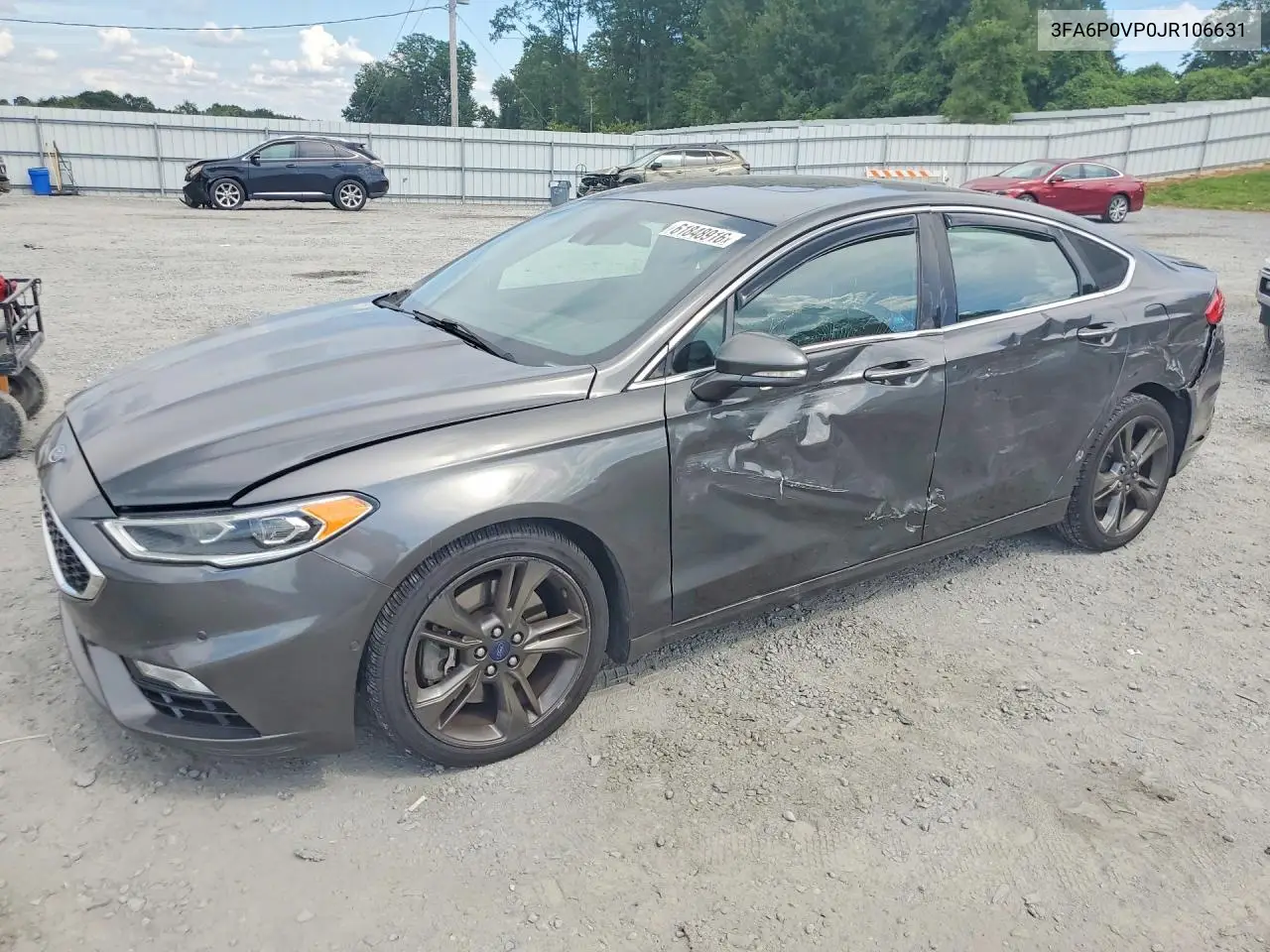2018 Ford Fusion Sport VIN: 3FA6P0VP0JR106631 Lot: 61848916