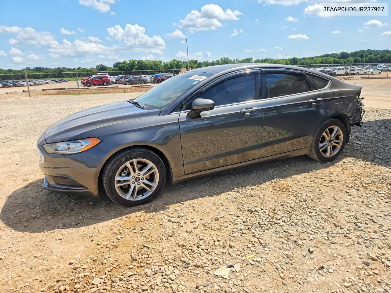 2018 Ford Fusion Se VIN: 3FA6P0HD6JR237967 Lot: 61853306