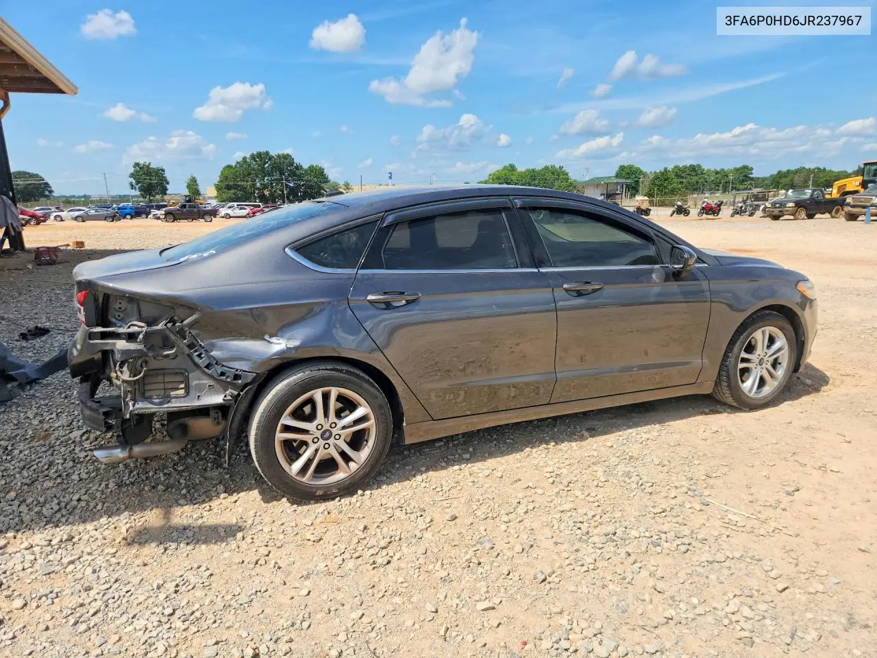 2018 Ford Fusion Se VIN: 3FA6P0HD6JR237967 Lot: 61853306