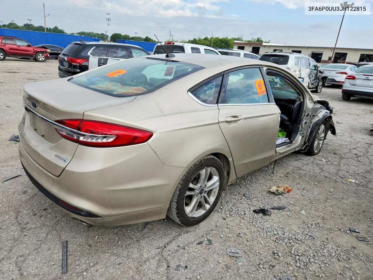 2018 Ford Fusion S Hybrid VIN: 3FA6P0UU3JR122815 Lot: 61926336